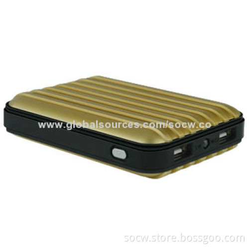 8,800mAh Portable Luggage Case Design Power Bank with Dual-USB